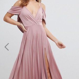 Blush rose bridesmaids dress